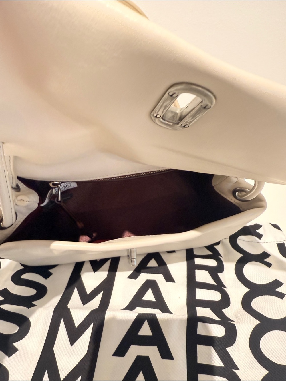 NWT Marc Jacobs mini dual satchel - cloud white - Picture 4 of 7